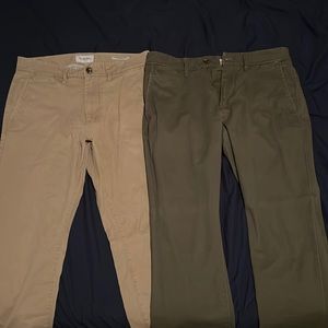 2 pairs of slim pants